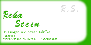 reka stein business card